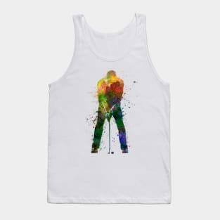 Golf player in watercolor Tank Top